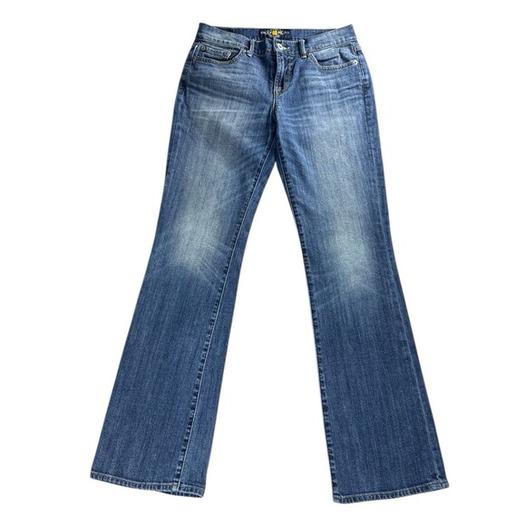 Lucky Brand Jeans Women's 4/27 Blue Denim Sweet n Low Mid Rise Bootcut Western - Picture 1 of 13